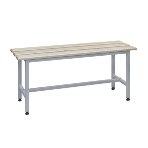 Cloakroom bench C-1000 on anti-sliding supports pack