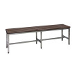 Bench with stainless steel frame C-1500P (AISI 304)