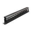 1U 19" Organizator Kabli z Metalową Pokrywą