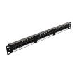 24-port patch panel 1U 19" UTP CAT5E