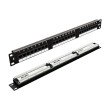 24-port patch panel 1U 19" UTP CAT5E