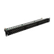 48-port patch panel with cable holder 19"