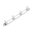 Organizator kabli poziomy z oknami 19" 1U, 4 pierścienie