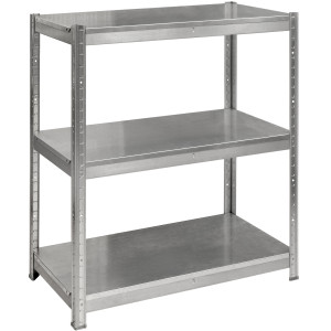 Rack with 3 shelves ST 760x920x300 Zinc