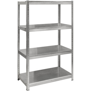 Rack with 4 shelves ST 1520x750x300 Zinc