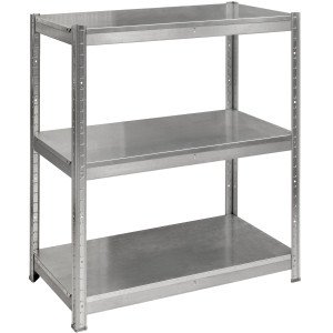 Rack with 3 shelves ST 760x750x600 Zinc