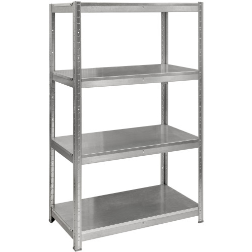 Rack with 4 shelves ST 1520x1200x300 Zinc