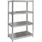 Rack with 4 shelves ST 1520x750x600 Zinc
