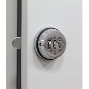 Rotary code lock with 3 combinations