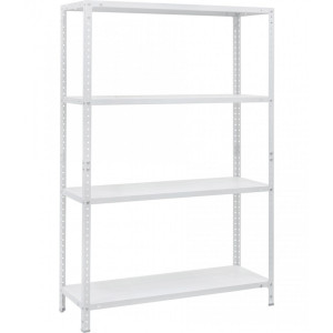 Regał MS 4 półki 1450x1000x400 Biały (RAL-9016)