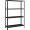 Regal MS 4 mit Fachböden 1450x1000x400 Schwarz (RAL-9005)