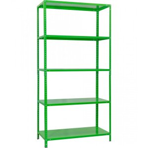 Rack MS 5 shelves 1970x1000x400 Green (RAL-6018)