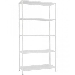 Rack MS 5 shelves 1970x1000x400 White (RAL-9016)