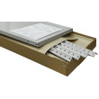 Regal MS 4 mit Fachböden 1450x1000x300 Grau (RAL-7035)