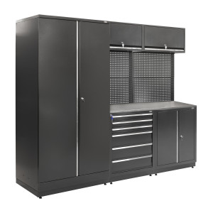 Zestaw regałów sciennych warsztatowych, garażowych MODUL L-03-004 G(2.0)