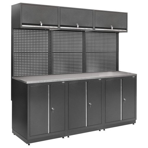 Zestaw regałów sciennych warsztatowych, garażowych MODUL L-03-008 G(2.0) op
