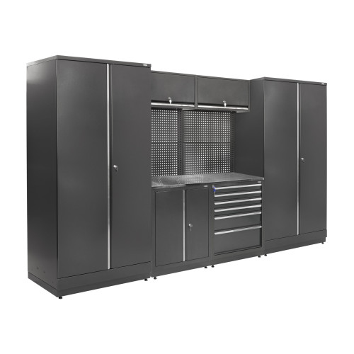 Zestaw regałów sciennych warsztatowych, garażowychMODUL L-04-001 S op