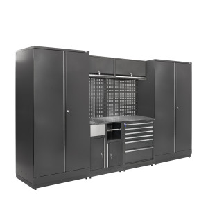 Zestaw regałów sciennych warsztatowych, garażowych MODUL L-04-002 G(2,0) op