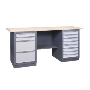 Werkbank der Serie PROFI 41 2S2L/8S P