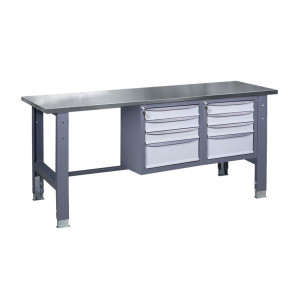 Werkbank auf stationären verstellbaren Stützen VR 41 3SM/3SM S