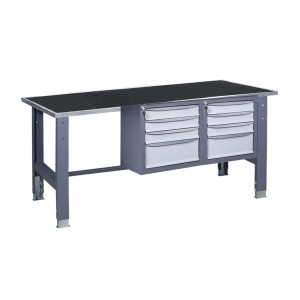 Werkbank auf stationären verstellbaren Stützen VR 41 3SM/3SM R
