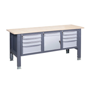 Workbench on stationary adjustable supports VR 41 3SM/SD/3SM W