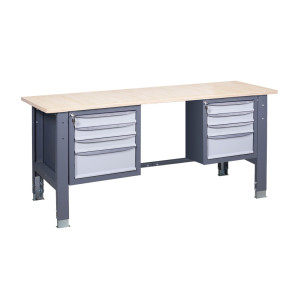 Werkbank auf stationären verstellbaren Stützen VR 41 3SM/3SM W