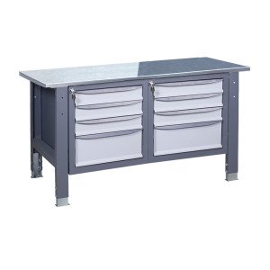 Werkbank auf stationären verstellbaren Stützen VR 31 3SM/3SM G(2,0)