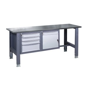 Werkbank auf stationären verstellbaren Stützen VR 41 SD/3SM S