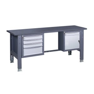 Werkbank auf stationären verstellbaren Stützen VR 41 SD/3SM M