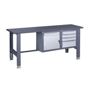 Werkbank auf stationären verstellbaren Stützen VR 41 3SM/SD M