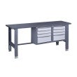Werkbank auf stationären verstellbaren Stützen VR 41 3SM/3SM M