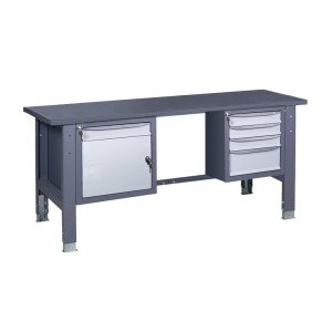 Werkbank auf stationären verstellbaren Stützen VR 41 3SM/SD M