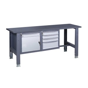 Werkbank auf stationären verstellbaren Stützen VR 41 3SM/SD M