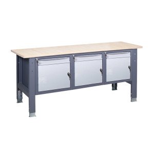 Werkbank auf stationären verstellbaren Stützen VR 41 SD/SD/SD W