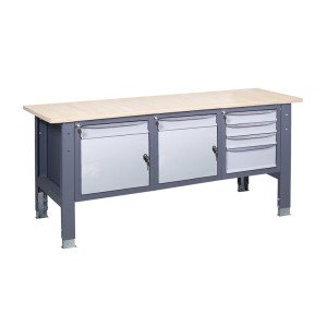 Workbench on stationary adjustable supports VR 41 3SM/SD/SD W