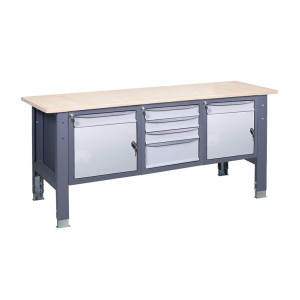 Werkbank auf stationären verstellbaren Stützen VR 41 SD/3SM/SD P