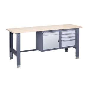 Werkbank auf stationären verstellbaren Stützen VR 41 3SM/SD P