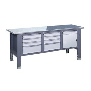 Werkbank auf stationären verstellbaren Stützen VR 41 SD/3SM/3SM G(2,0)