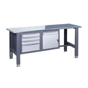 Werkbank auf stationären verstellbaren Stützen VR 41 SD/3SM G(2,0)