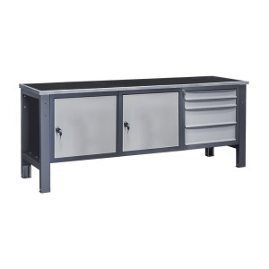 Heavy-duty workbench 210 D/2S2M/D R