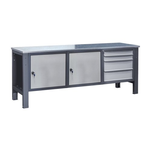 Stół warsztatowy wzmocniony 210 D/2S2M/D G(2,0)