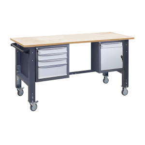 Mobile Werkbank (auf verstellbaren Stützen) VRM 41 SD/3SM W