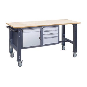 Mobile Werkbank (auf verstellbaren Stützen) VRM 41 3SM/SD W