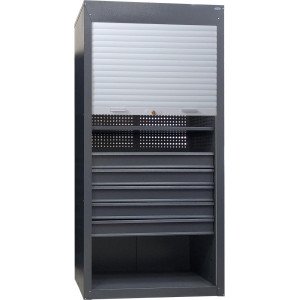 Szafa narzędziowa z roletą SI-10/2S/5D R