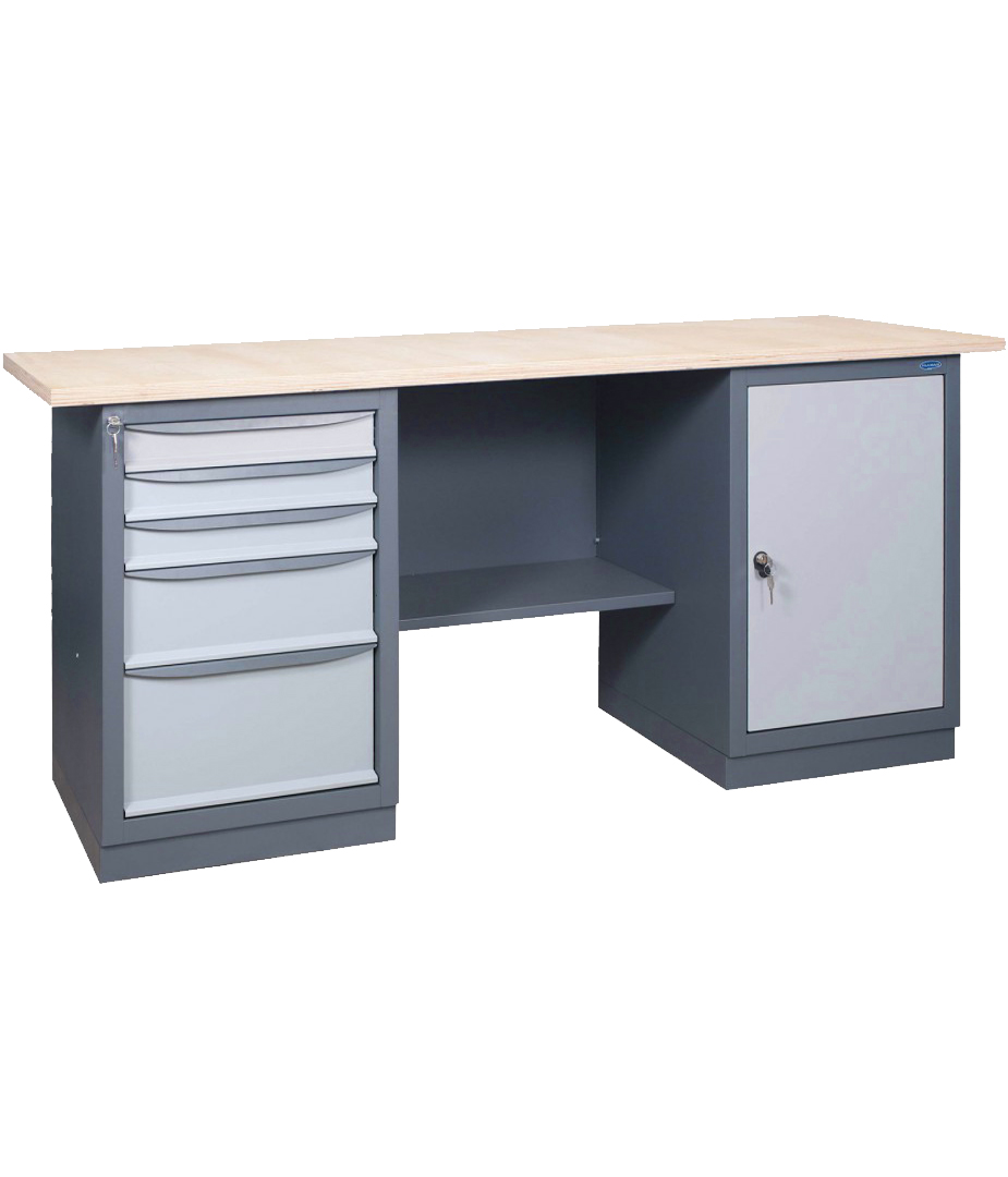 Workbenches with 2 cabinets