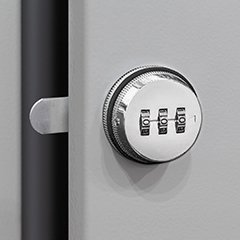 Rotary code lock with 3 combinations