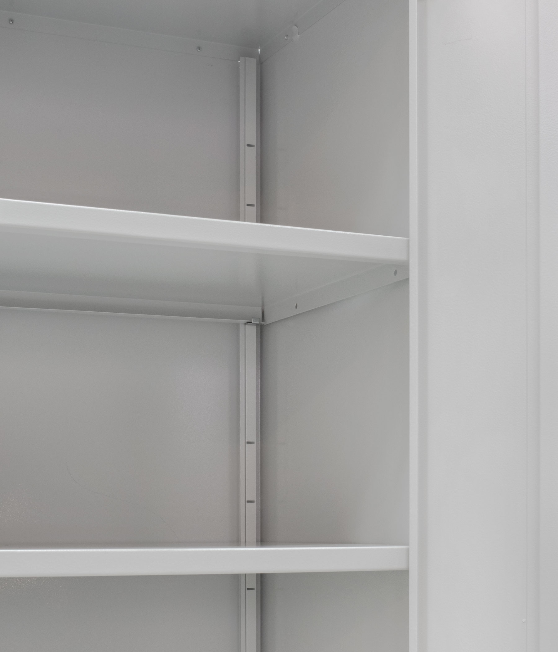Shelves inside the cabinet for the office of the model SMR