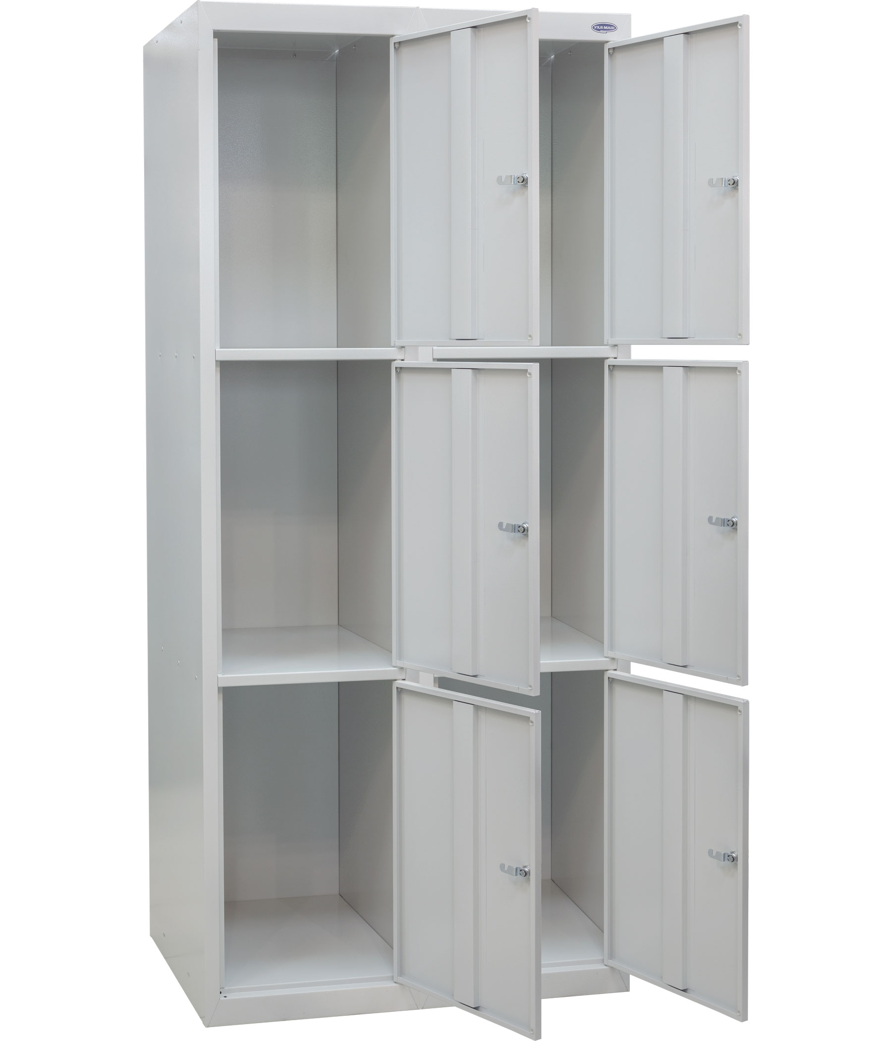 Two-section cellular cabinets SO with open doors